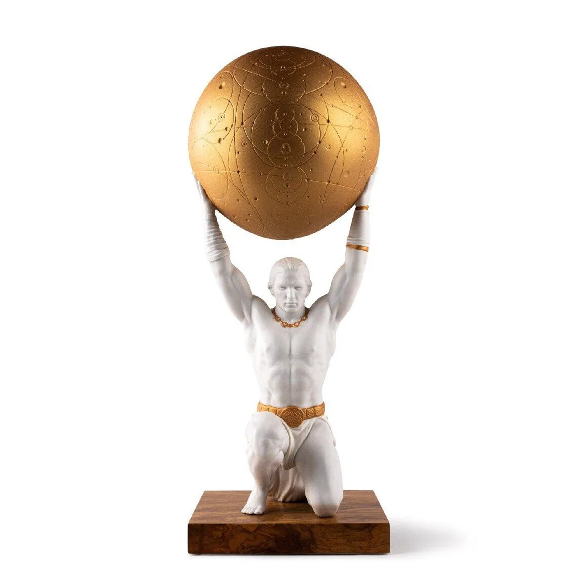 Atlas Sculpture. Handcrafted in matte white porcelain, is now joining the Myths Collection, a series dedicated to the great Greek and Roman gods of old.