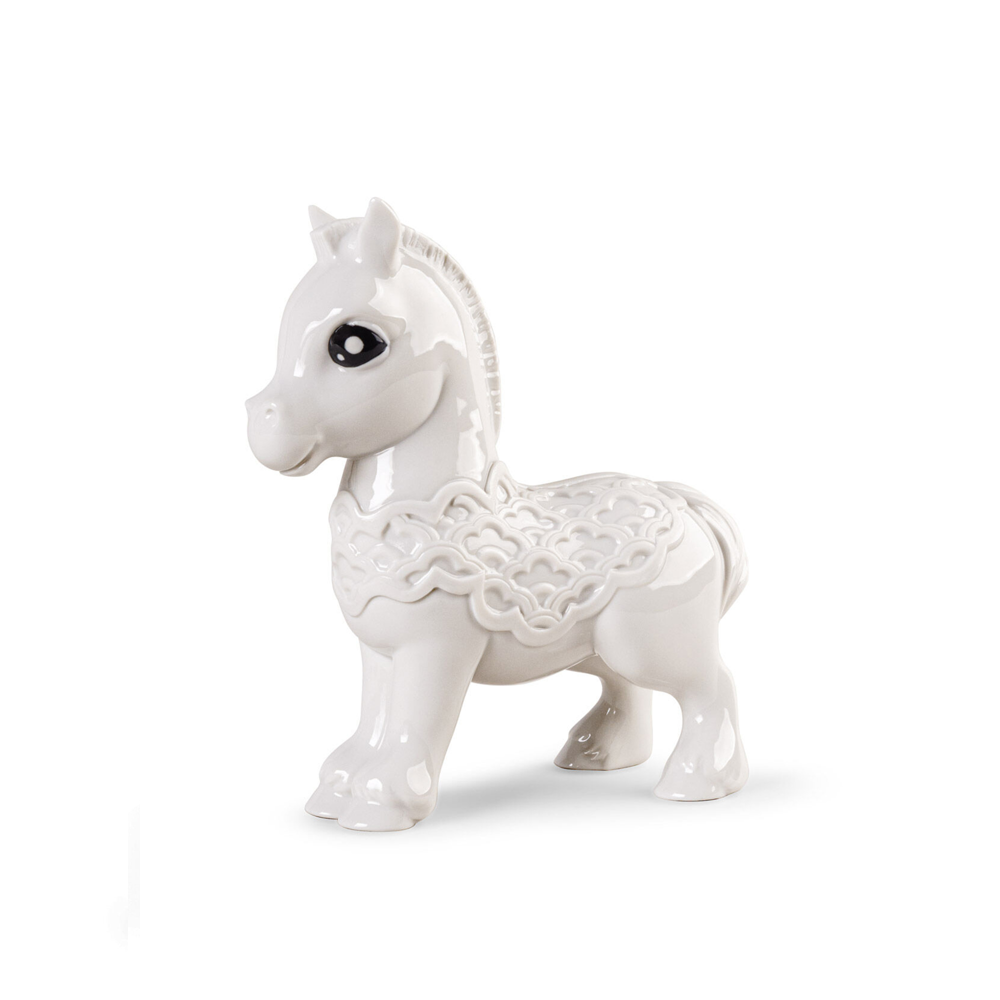 Baby Horse Figurine Porcelain creation inspired by the Horse, one of the 12 signs of the Chinese zodiac.