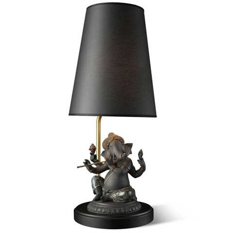 Bansuri Ganesha (black) - Lamp (US)