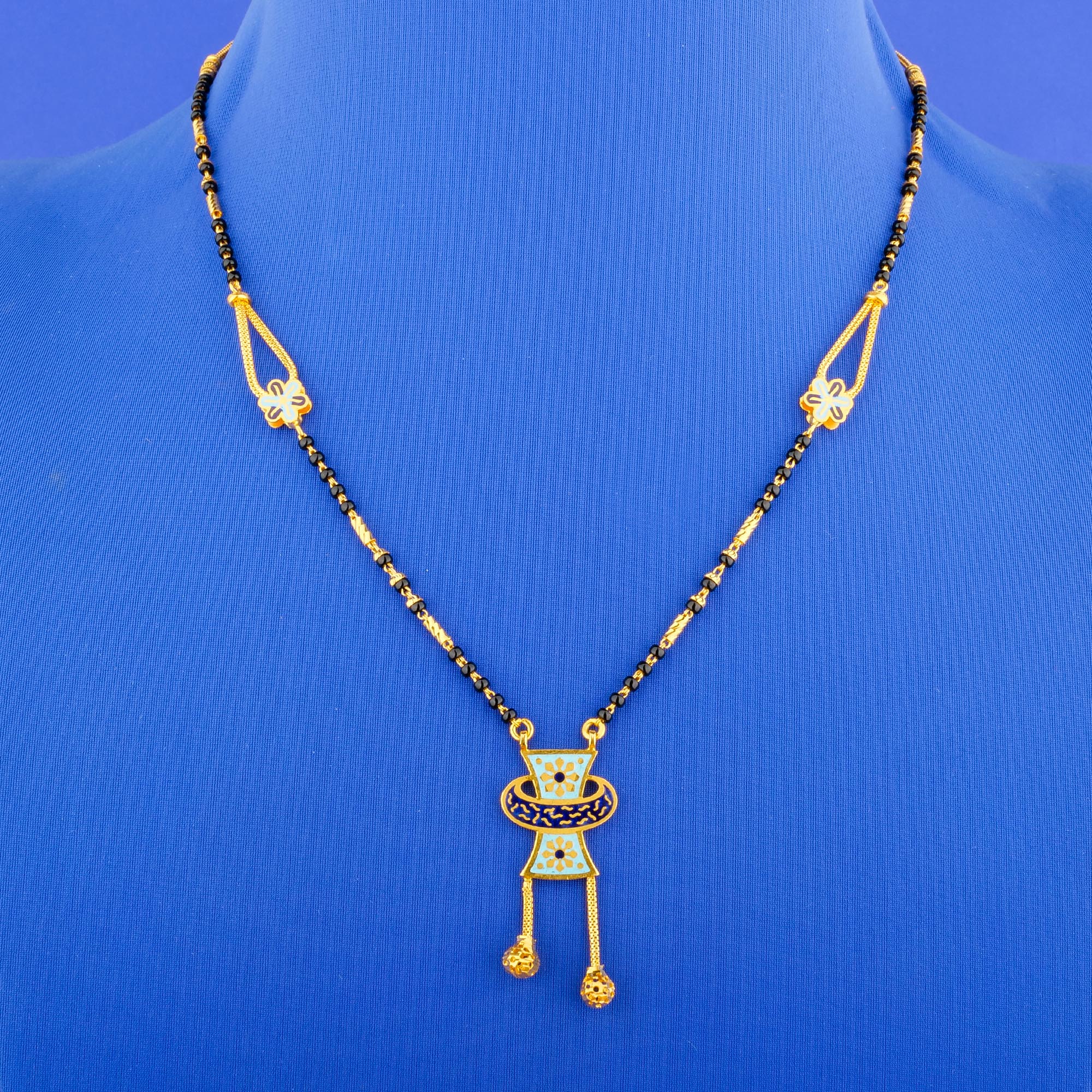 22K Gold Minakari Mangalsutra Necklace