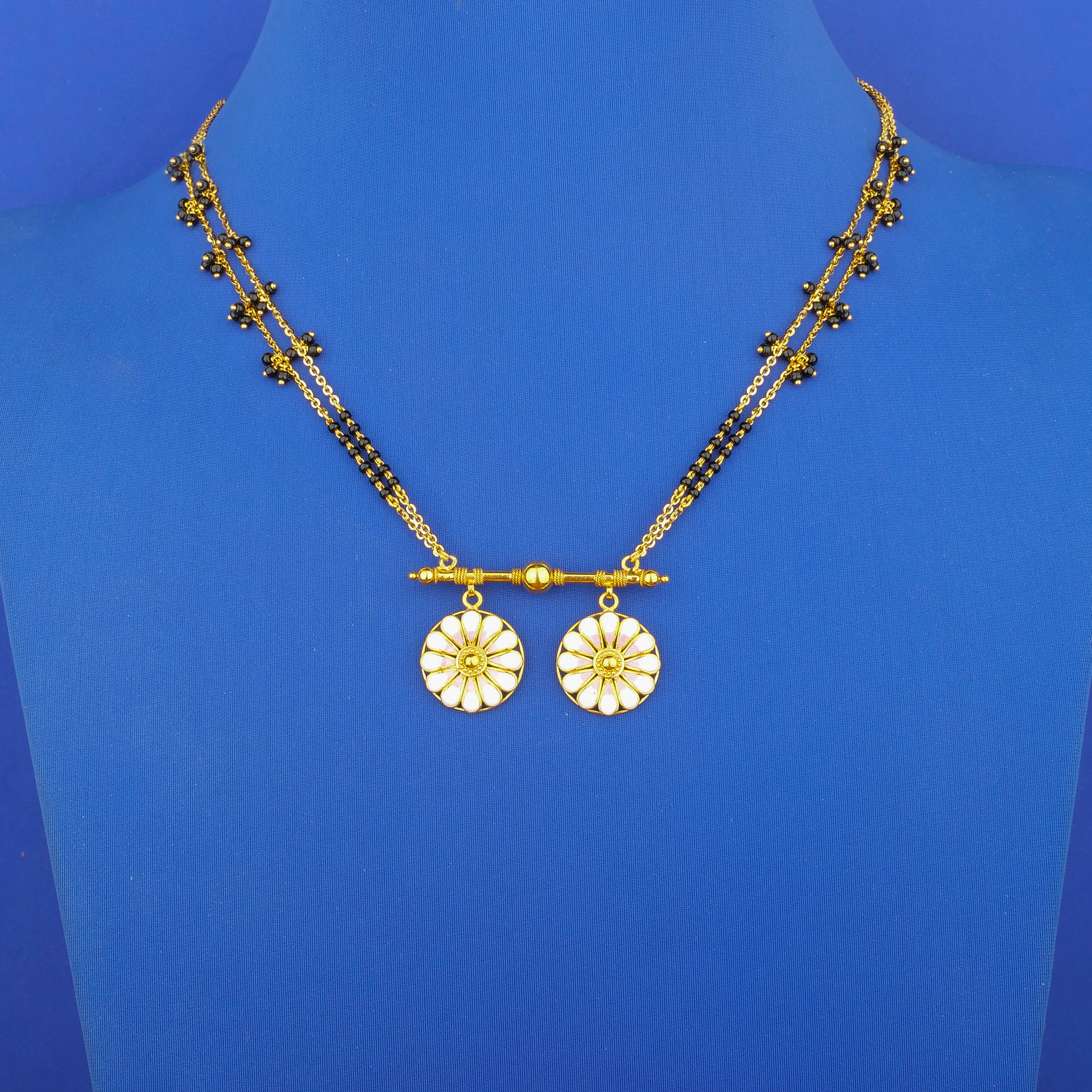 22K Minakari Gold Mangalsutra Necklace