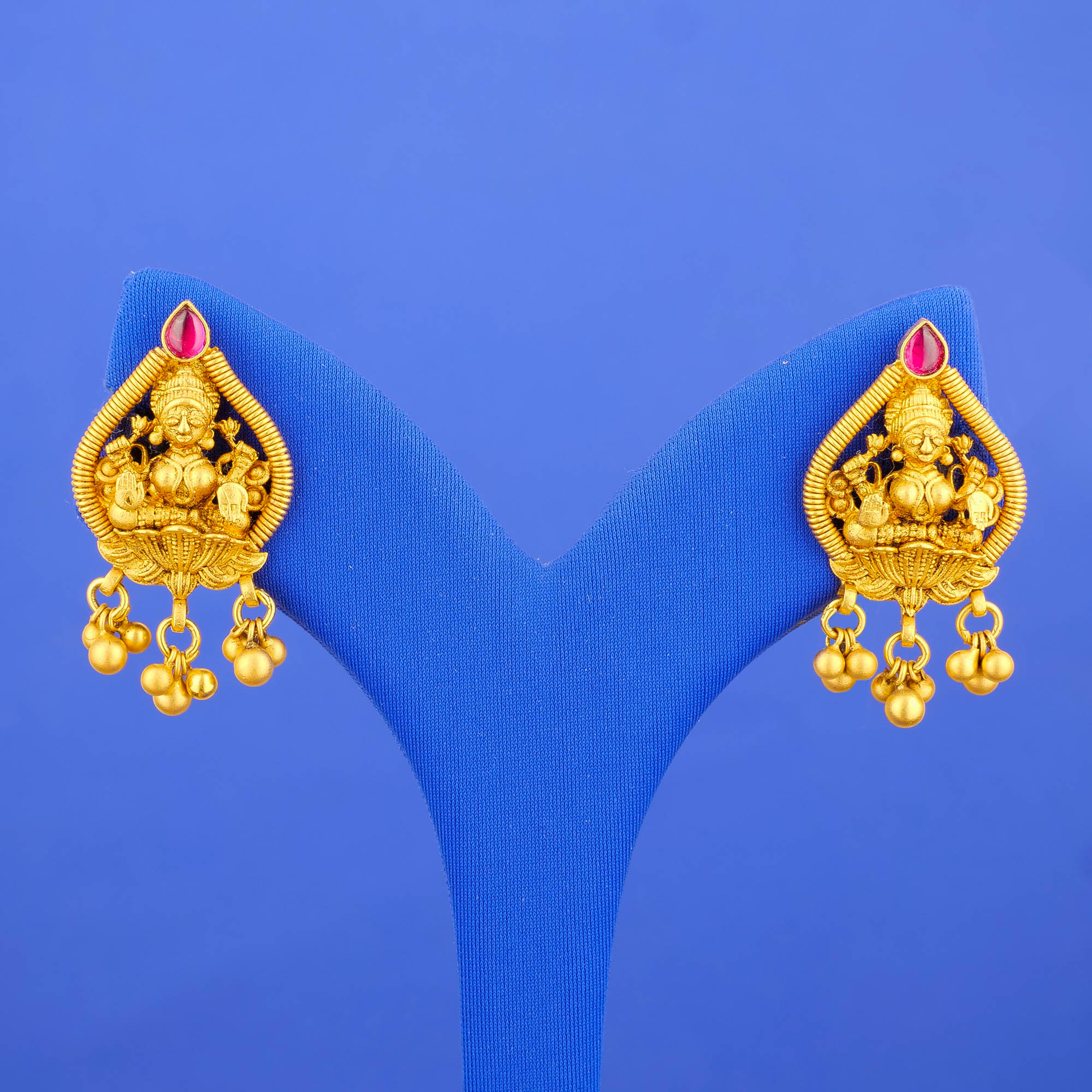 22K 'Antique' Gold Earrings