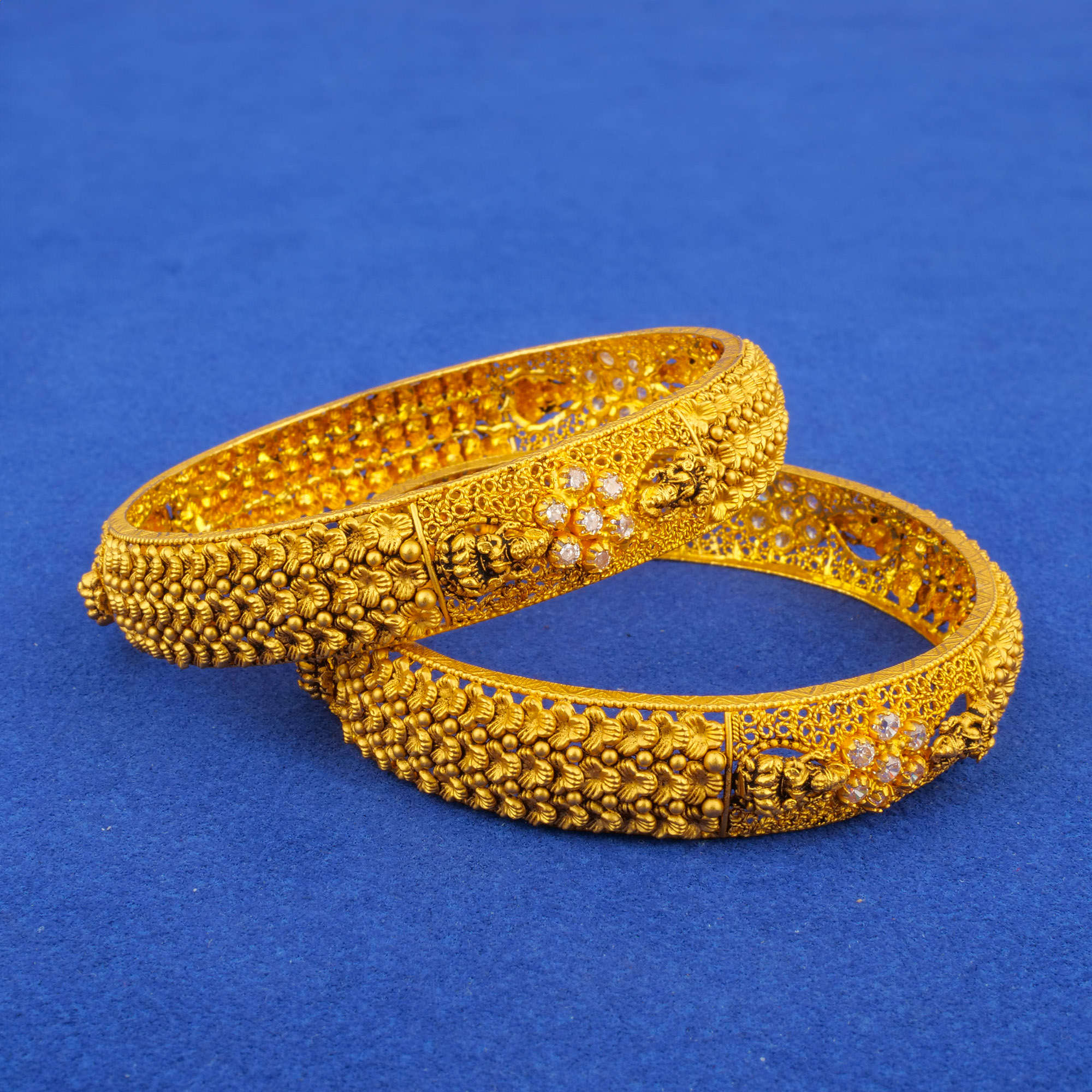 22K 'Antique' Lakshmi Bangles