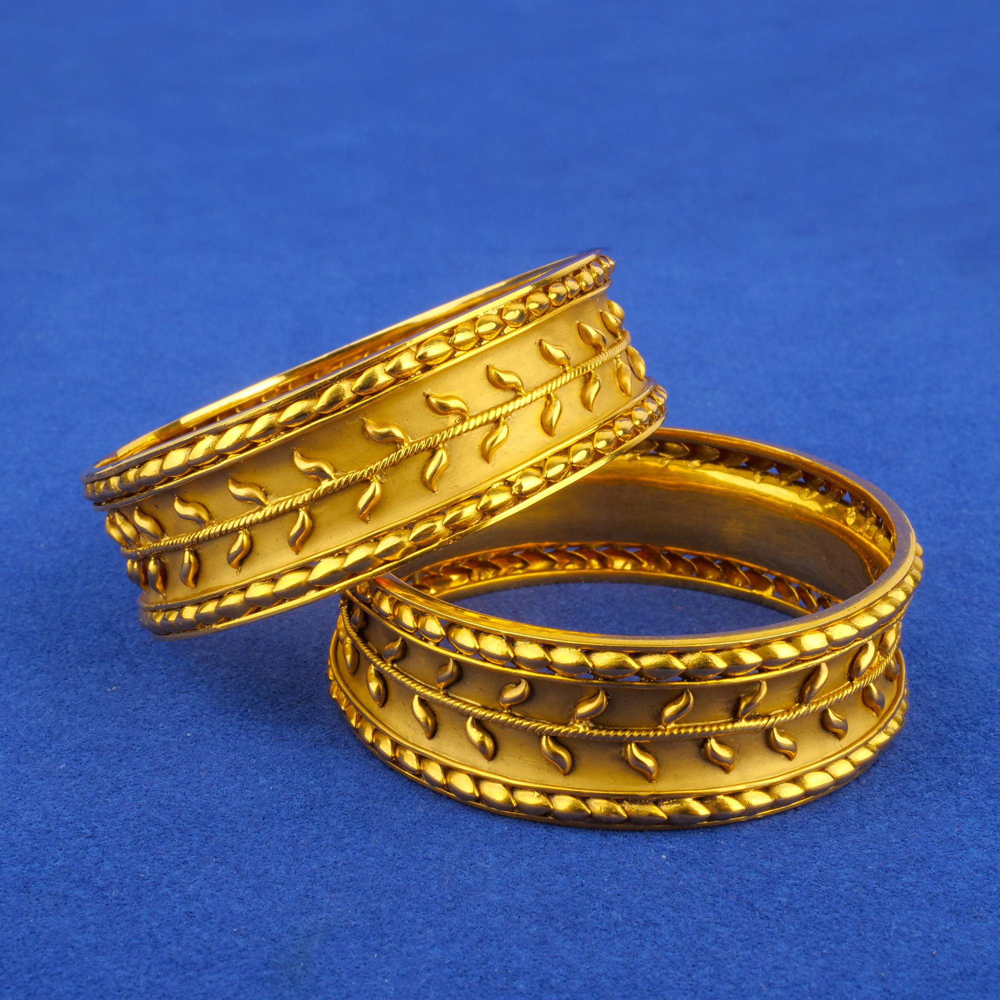 22K 'Antique' Gold Bangles