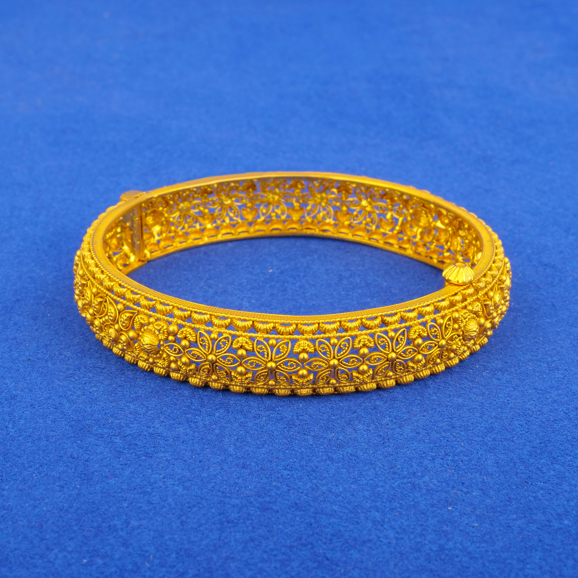 Twenty-Two Karat Gold 'Antique' Bangle