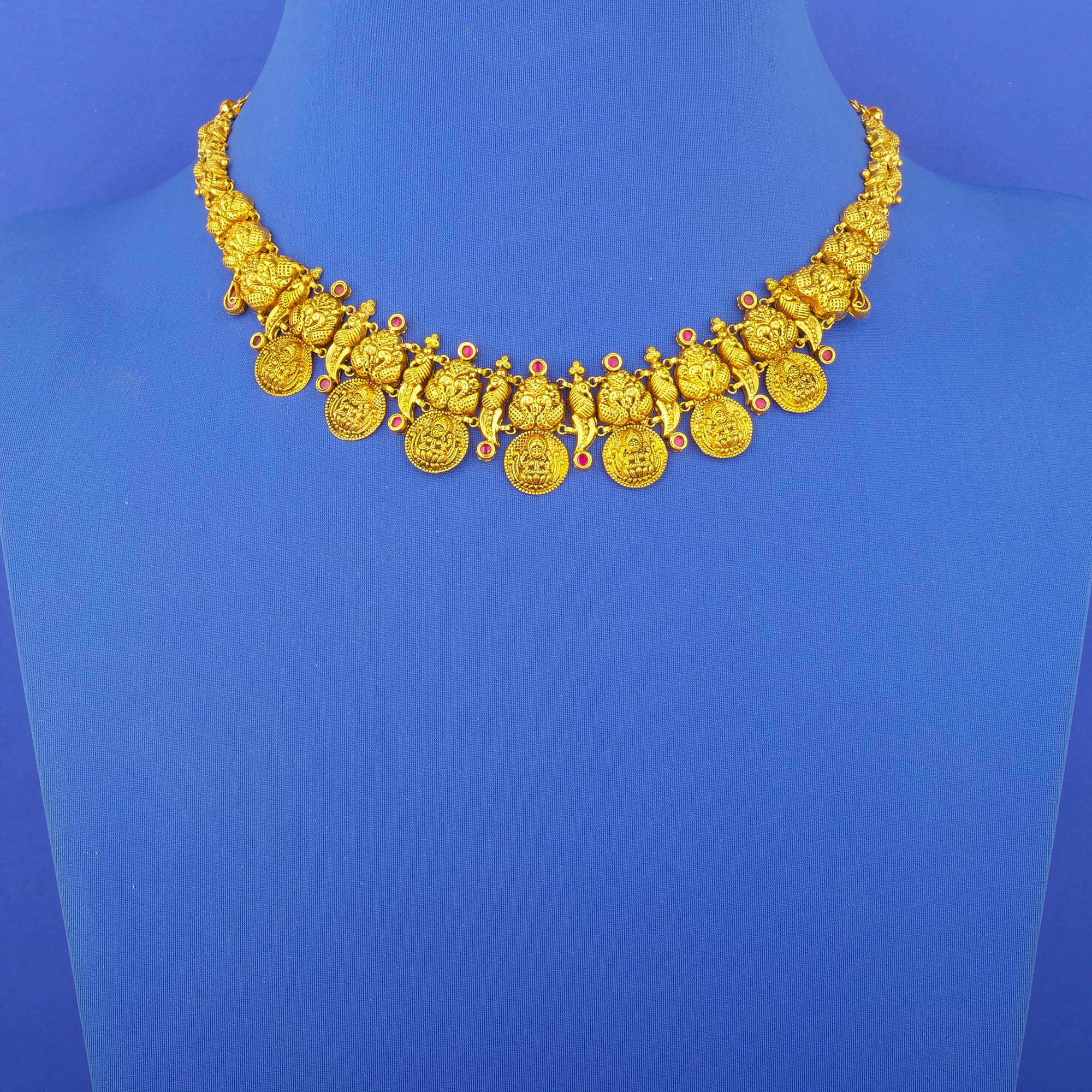 22K 'Antique' Gold 'Lakshmi' Necklace