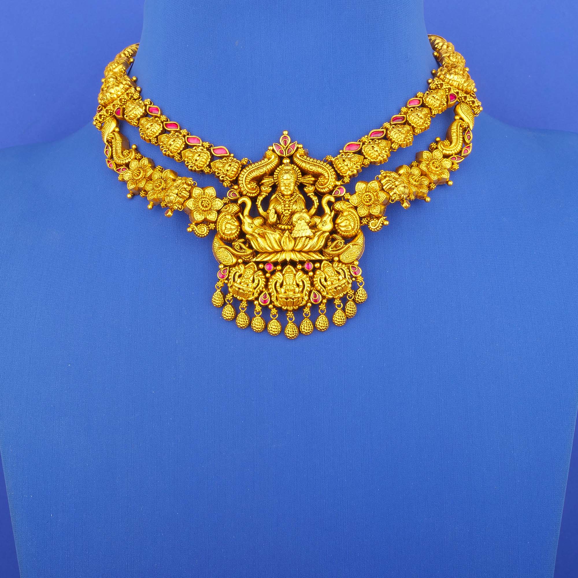 22K 'Antique' Gold 'Lakshmi' Necklace