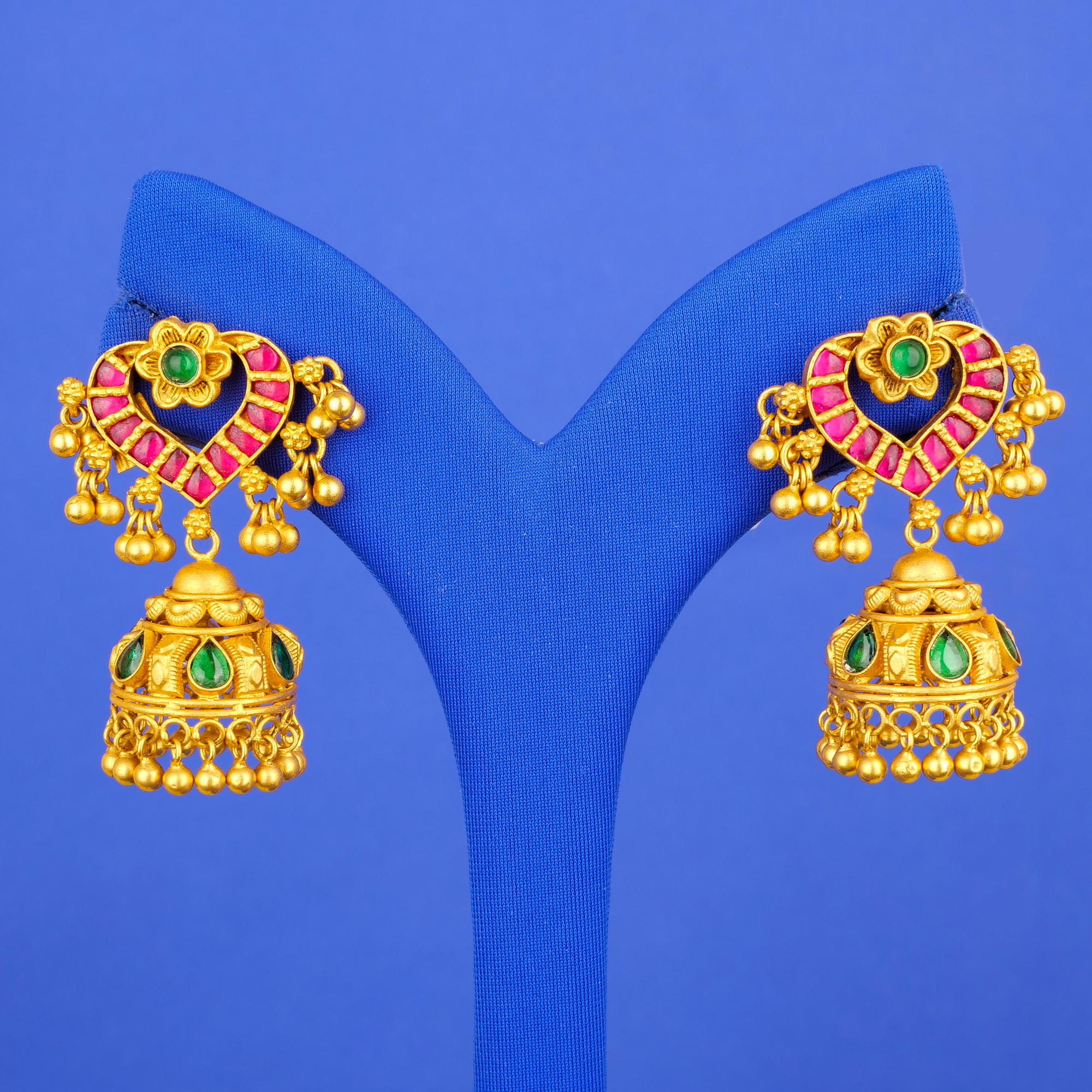 Handmade 22K Gold 'Antique' Earrings
